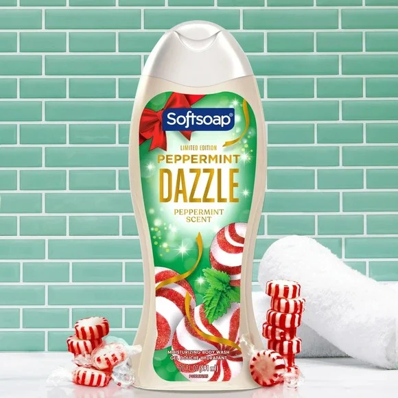 Softsoap Moisturizing Body Wash Peppermint Dazzle Limited Edition 20 Oz - Picture 3 of 5